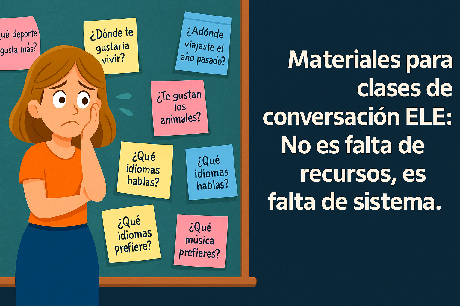Material para clases de conversación en español. Didáctica de ELE